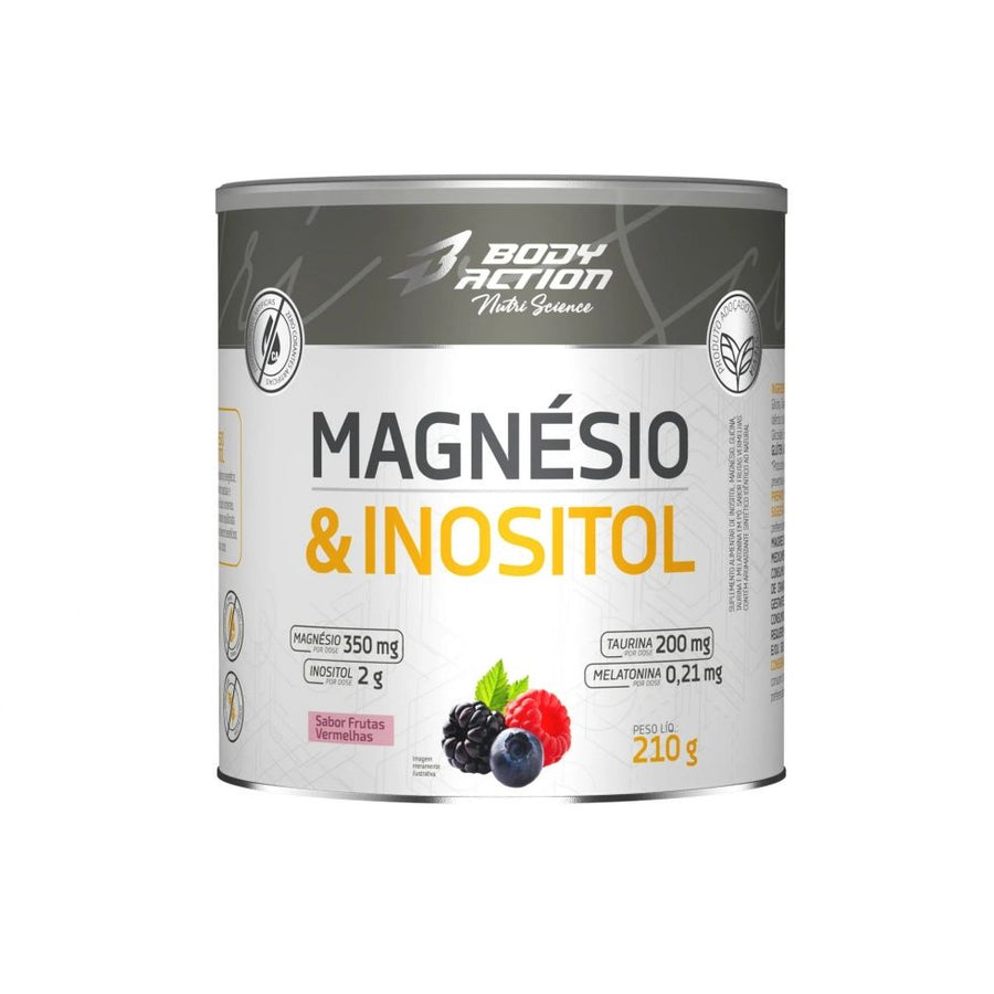 Magnésio e Inositol (210g) - Sabor: Frutas Vermelhas