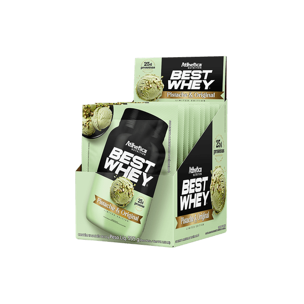 Best Whey Sachê (Display com 15 sachês - 35g) - Pistache & Original