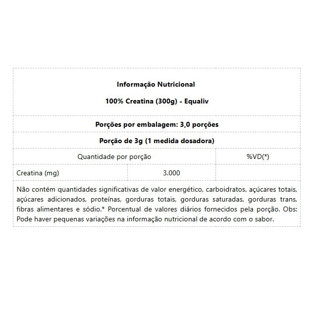 100% Creatina (300g)