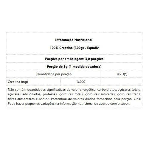 100% Creatina (300g)