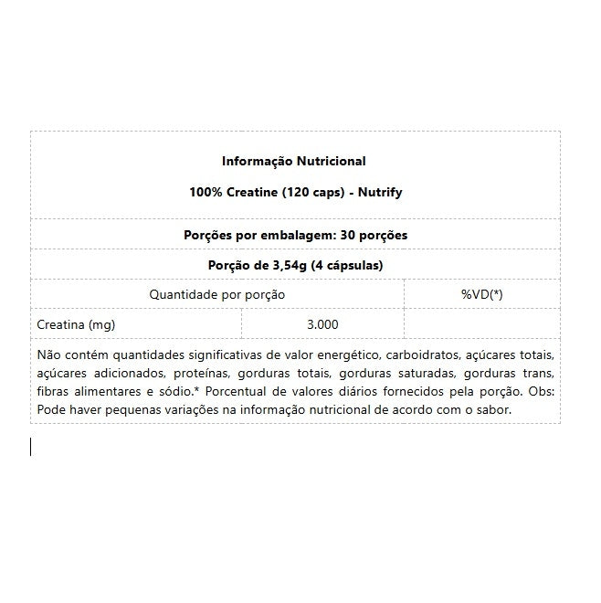 100% Creatine (120 caps)