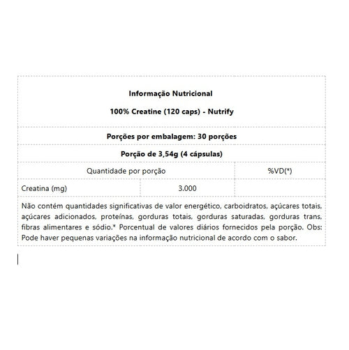 100% Creatine (120 caps)