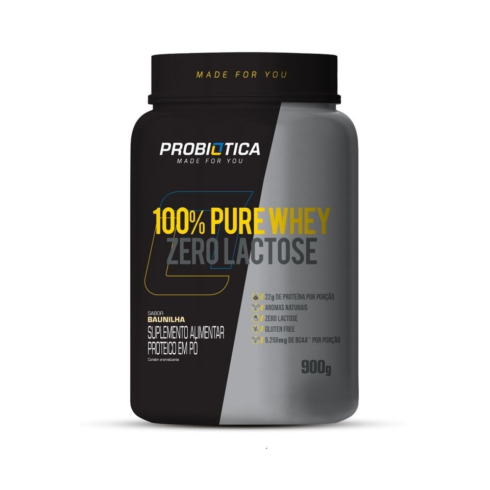 100% Pure Whey Zero Lactose (900g) - Baunilha