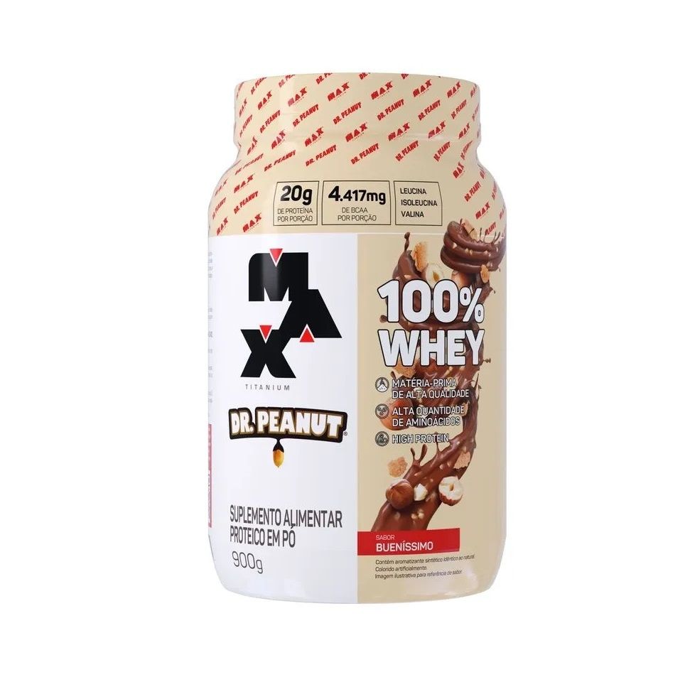 100% Whey Max Titanium x Dr. Peanut (900g) - Bueníssimo