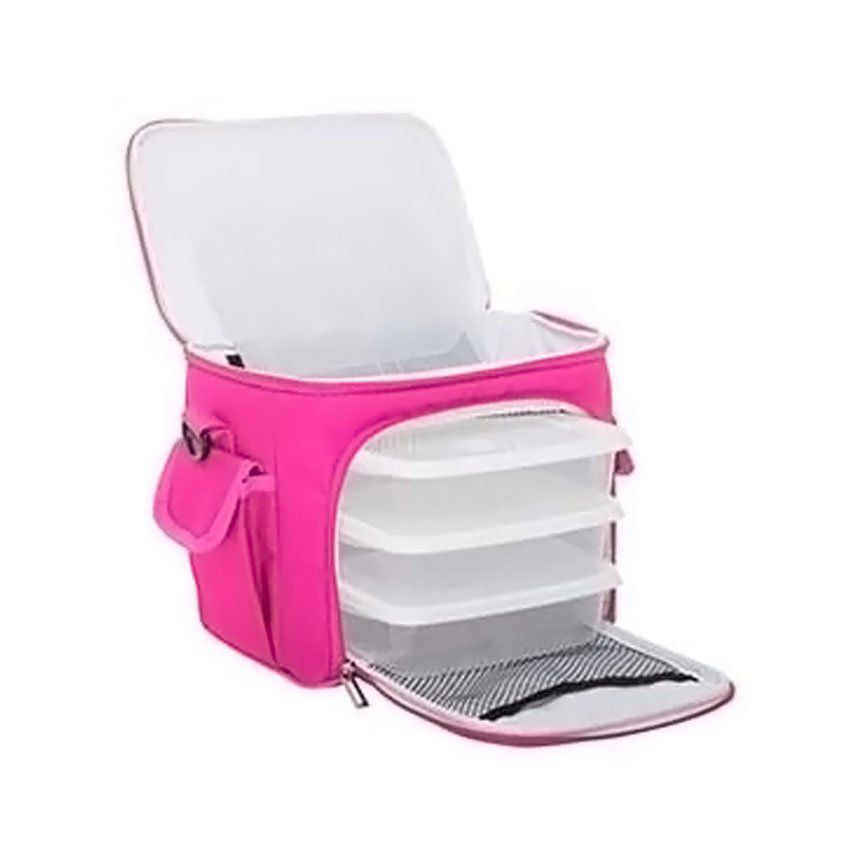 Bolsa Térmica 3 Potes - Rosa Fit