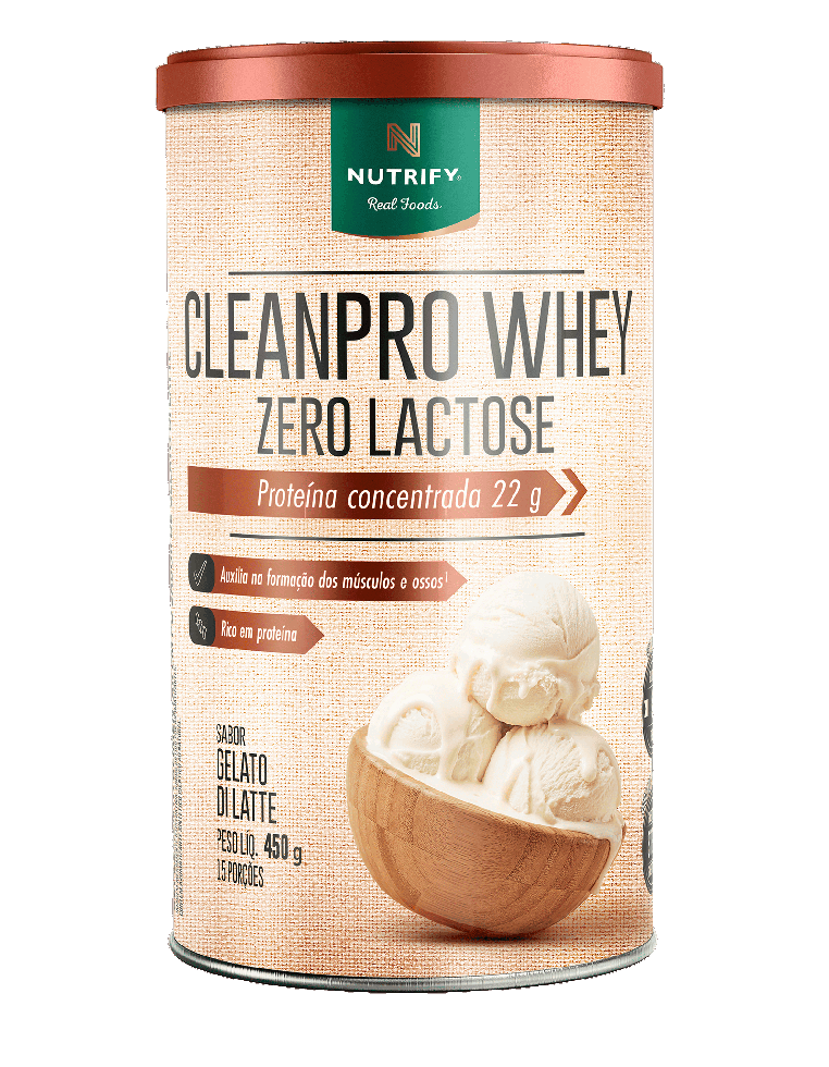 CleanPro Whey - Zero Lactose (450g) - Gelato Di Latte