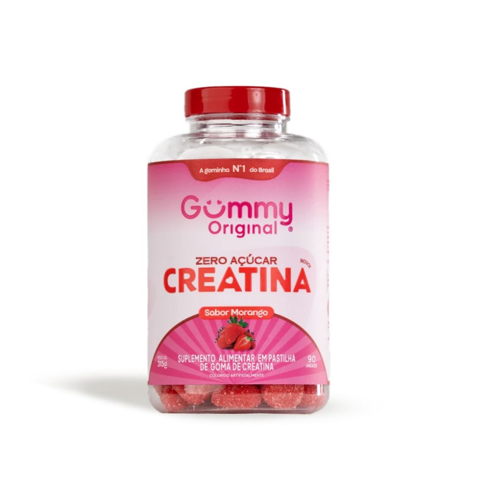 Gummy Creatina (90 Gomas) - Morango
