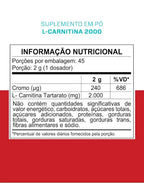 L-Carnitina 2000 + Cromo (90g)