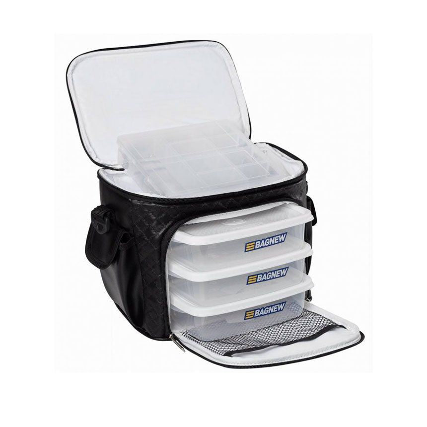 Bolsa Térmica 3 Potes - Preta Fit Model