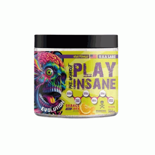 Play Insane Pre Workout (300g) - Orange Juice