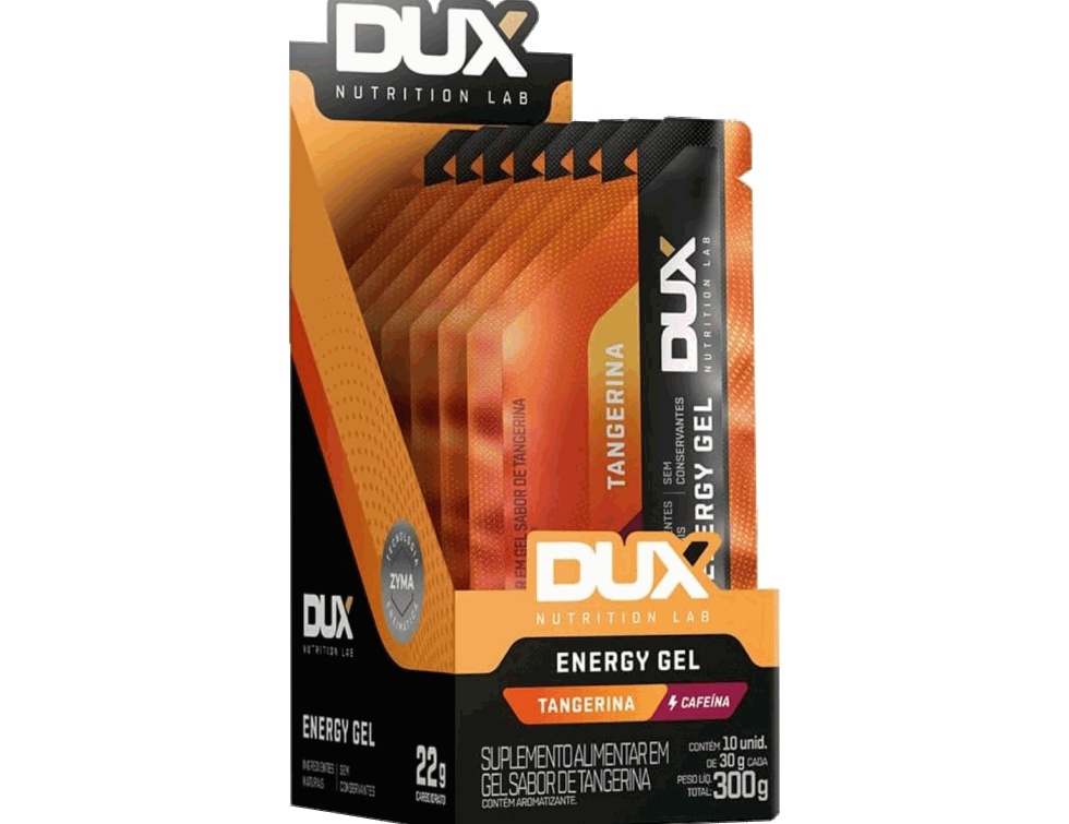 Energy Gel Display (10 unid 30g) - Sabor: Tangerina c/ Cafeína