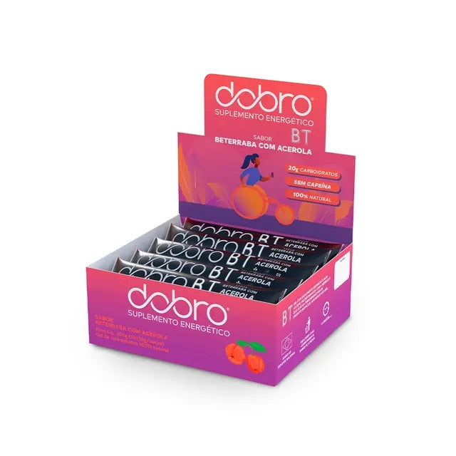 BT Gel Dobro (Display 10 sachês 30g) - Sem Cafeina - Beterraba com Acerola