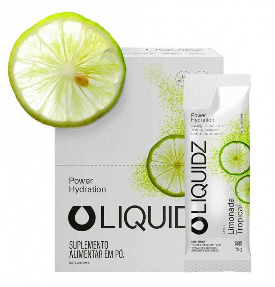 Repositor de Eletrólitos Liquidz - (14 sachês x 6g) - Limonada Tropical