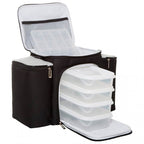 Bolsa Térmica 4 Potes - Preta com Branco Fashion