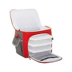 Bolsa Térmica 3 Potes - Vermelha com Cinza Fit - Padrão: Único
