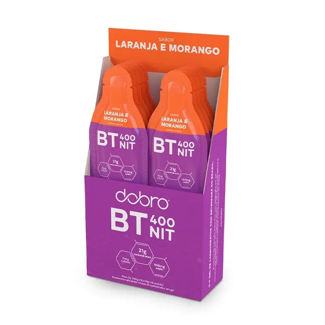 BT Nitrato Gel Dobro (Display 10 sachês 30g) - Laranja e Morango