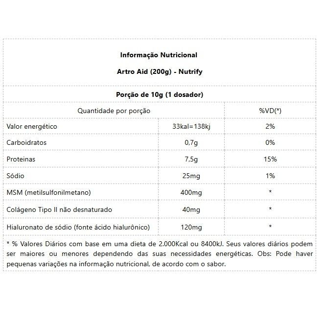 Artro Aid (200g) - Laranja