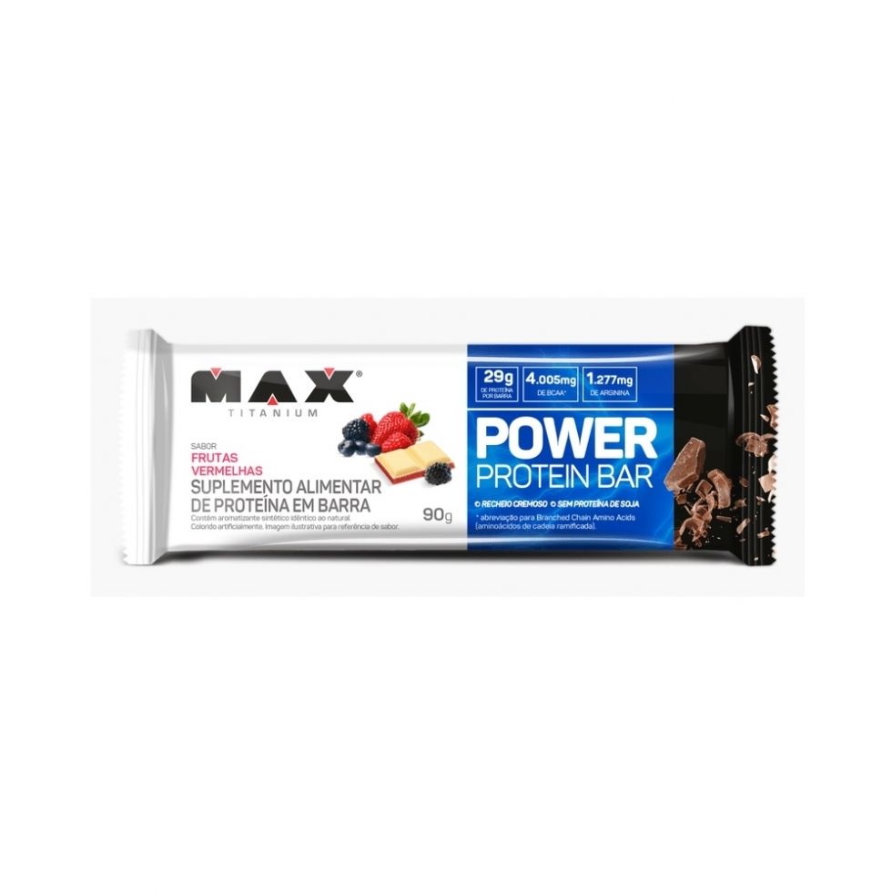 Power Protein Bar (90g) - Vencimento 07/08/2026 - Frutas Vermelhas