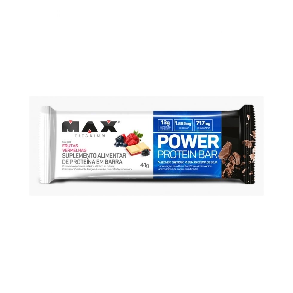 Power Protein Bar (41g) - Vencimento 07/08/2026 - Frutas Vermelhas