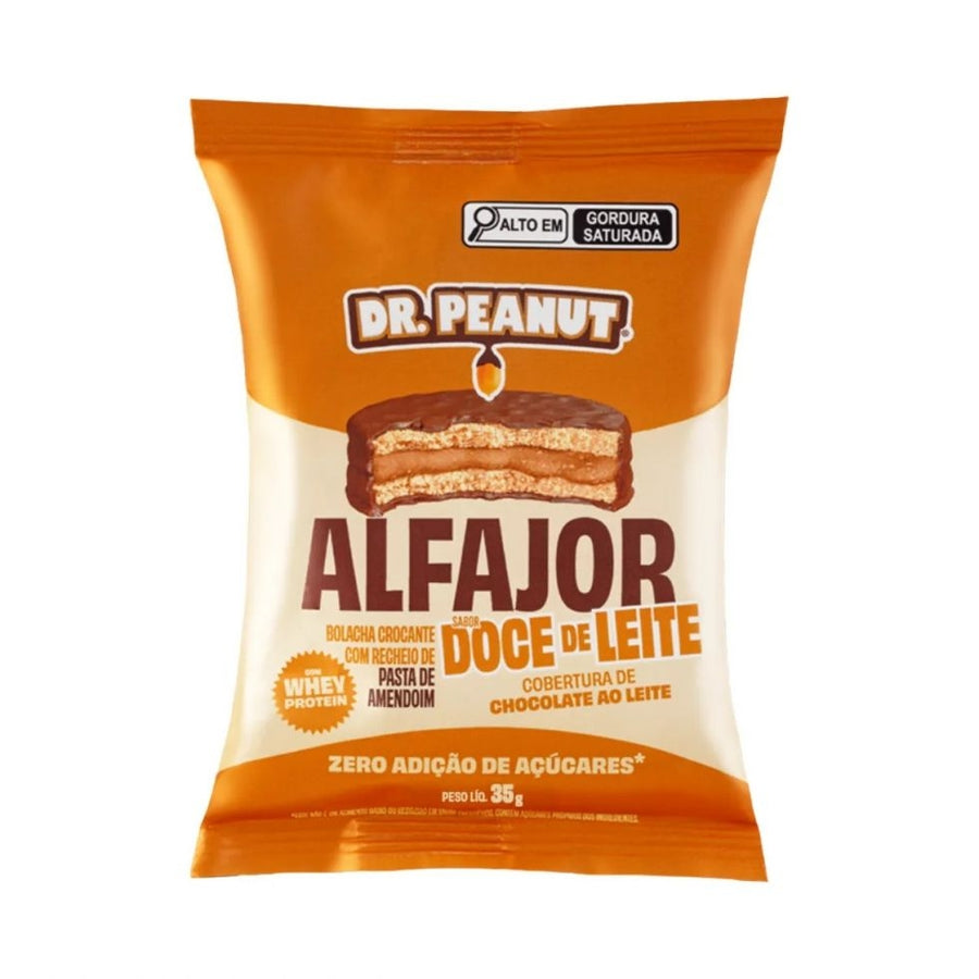 Alfajor Dr. Peanut (35g) - Vencimento 25/09/2026 - Doce de Leite Cobertura de Choc. ao Leite