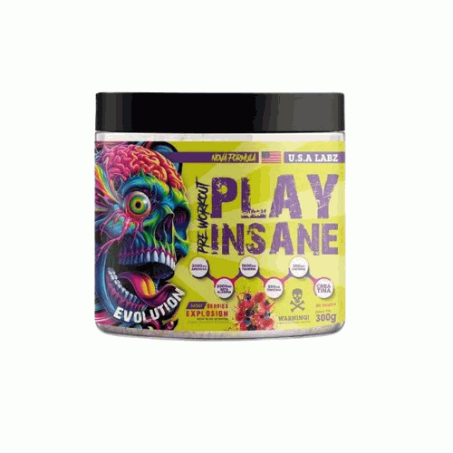 Play Insane Pre Workout (300g) - Orange Juice
