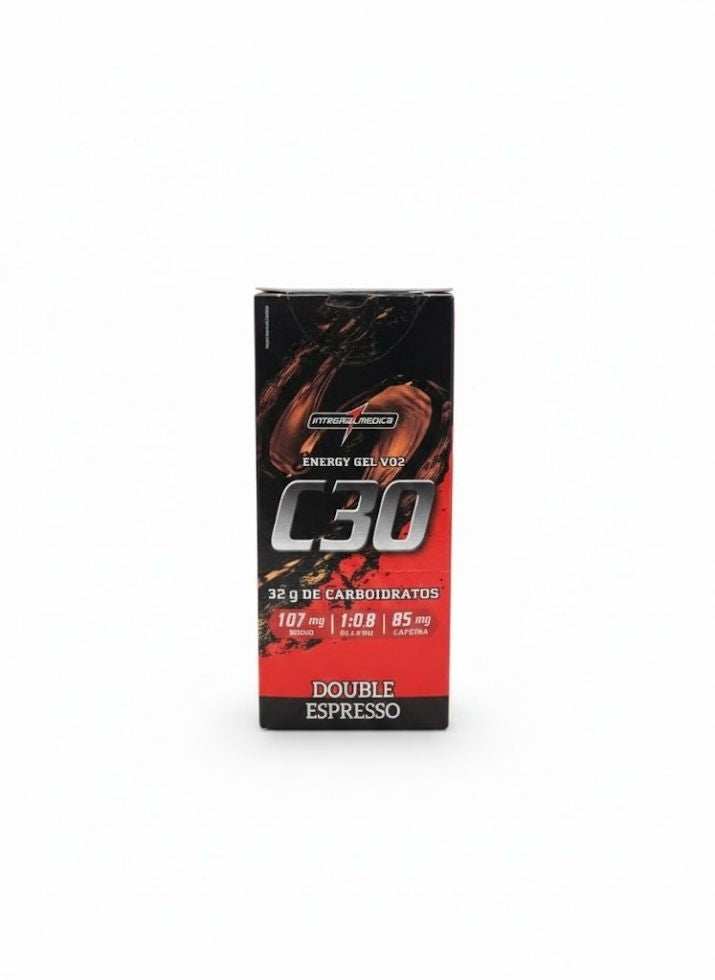 Vo2 Energy Gel C30 (10 Sachês 45g c/ Cafeína) - Double Espresso