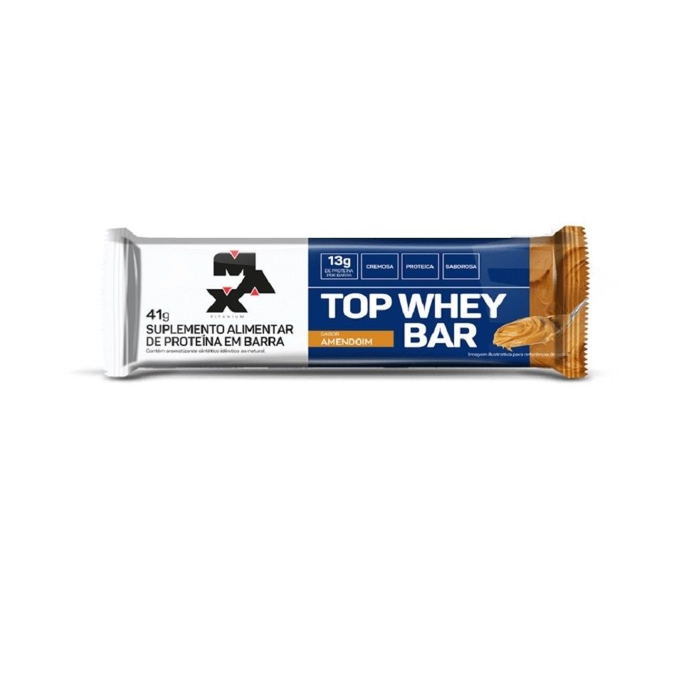 Top Whey Bar (41g) - Vencimento 02/09/2026 - Amendoim