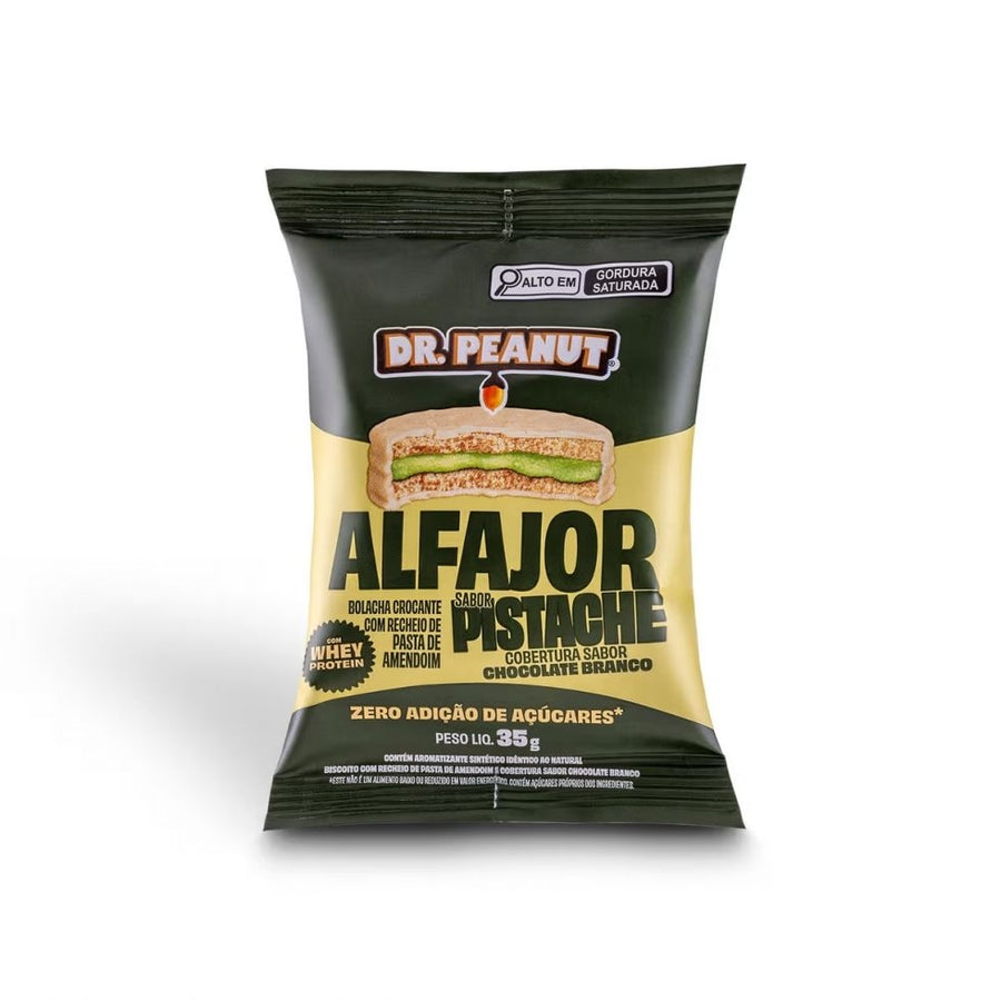 Alfajor Dr. Peanut (35g) - Vencimento 21/07/2026 - Pistache Cobertura de Chocolate Branco