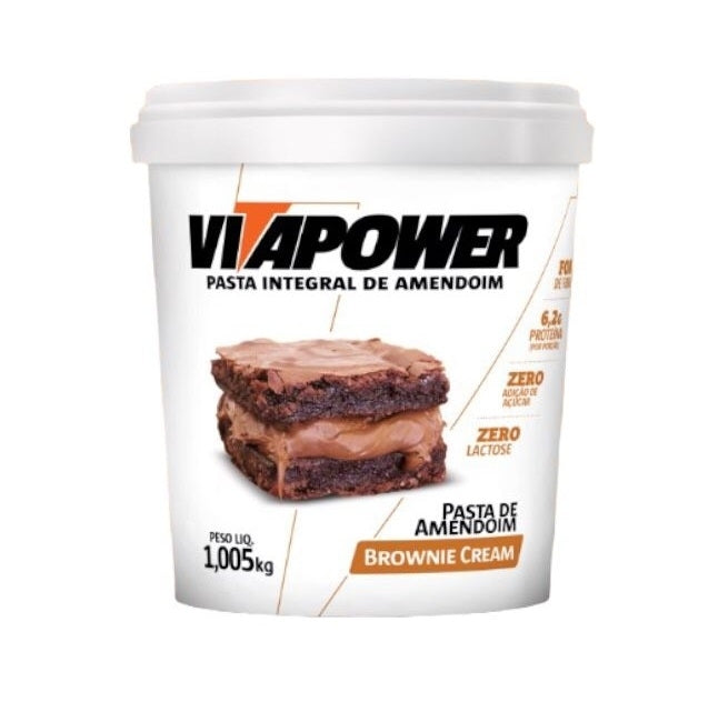 Pasta de Amendoim Sabores Gourmet (1,005Kg) - Vencimento 31/07/2026 - Brownie Cream