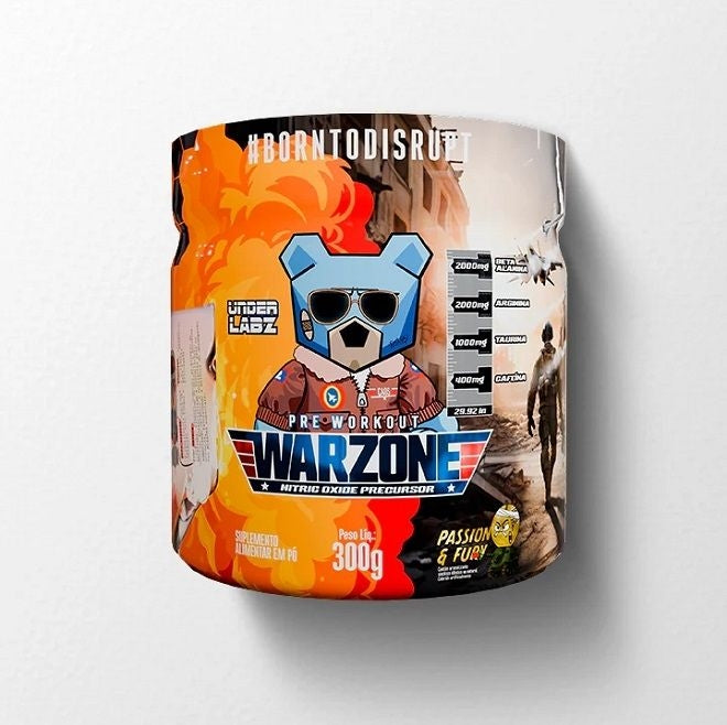 Warzone Pre Workout (300g) - Vencimento 31/08/2026 - Passion & Fury