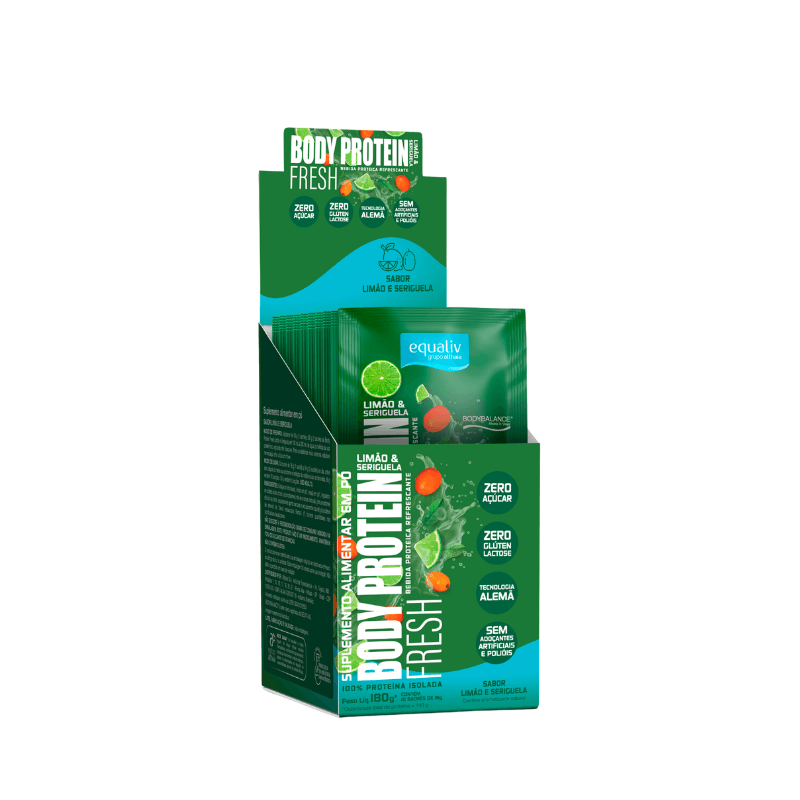 Body Protein Fresh Display (10 Sachês de 18g) - Limão e Seriguela