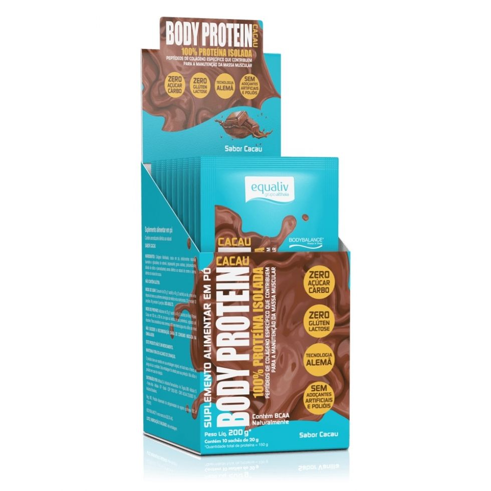 Body Protein Display (10 sachês 20g) - Cacau