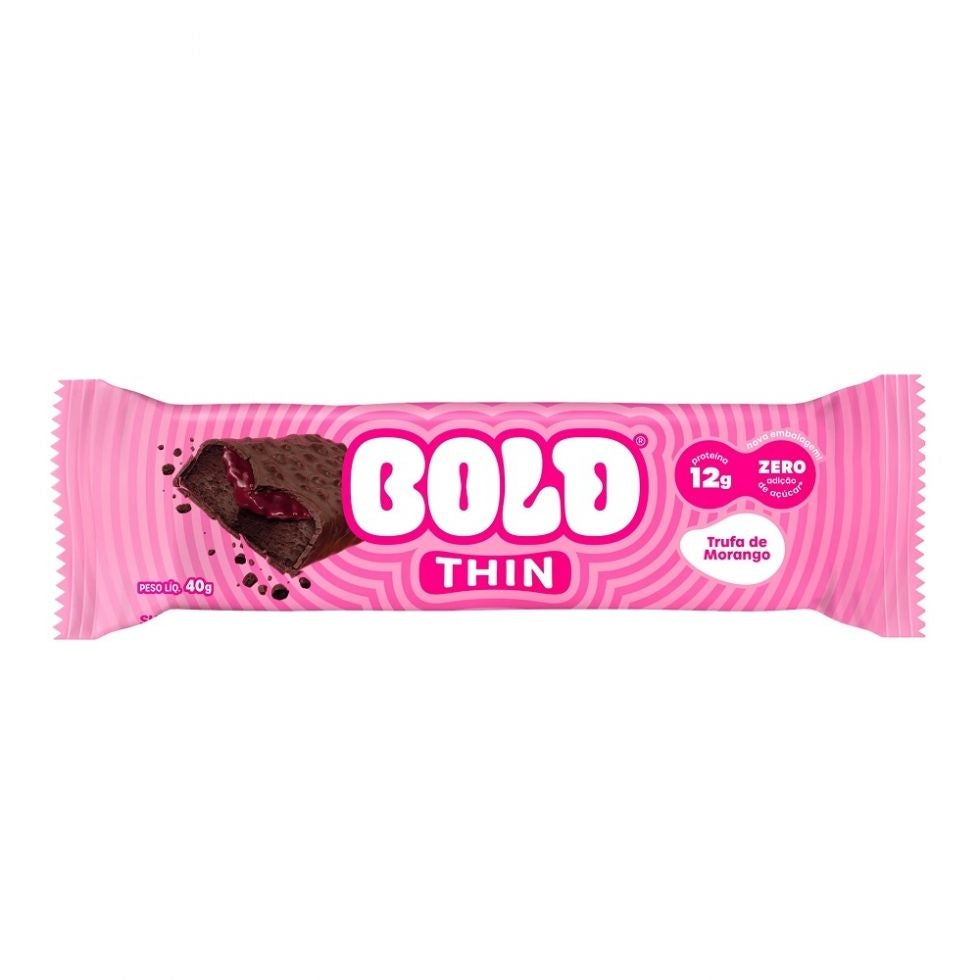 Bold Bar Thin (40g) - Trufa de Morango.
