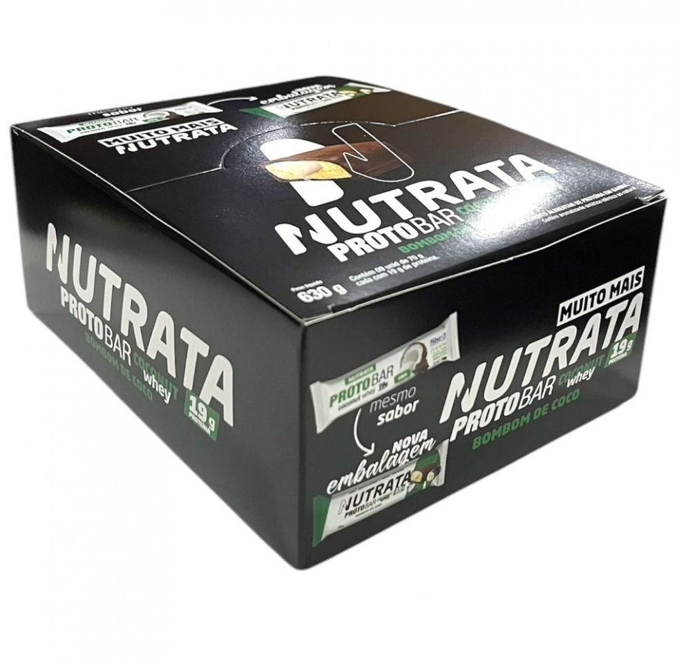 ProtoBar Whey Display - Bombom de Coco (9 unid. 70g)