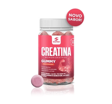 Super Gummy Creatina (60 gomas) - Morango