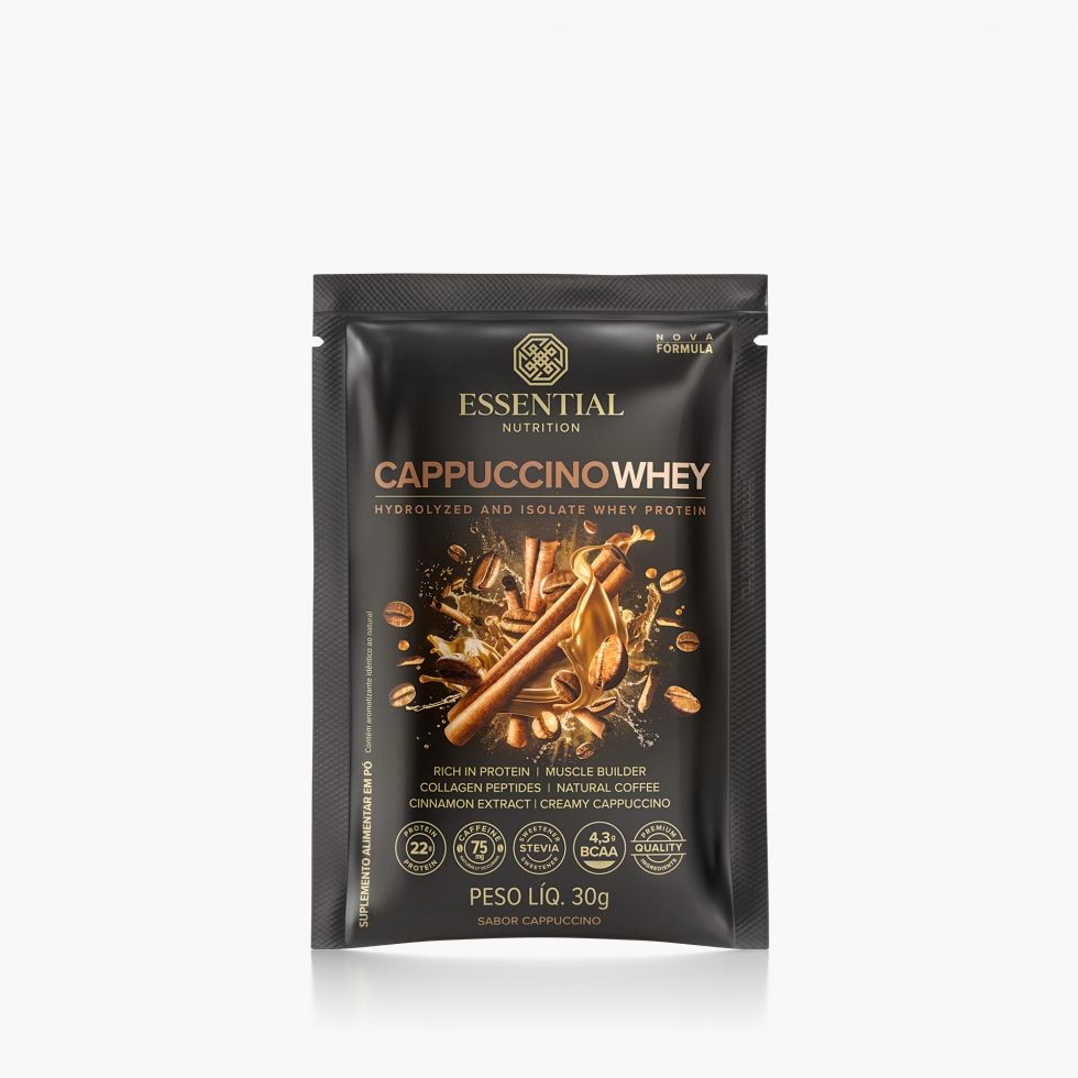 Cappuccino Whey Display (14 Sachês de 30g) - Cappuccino
