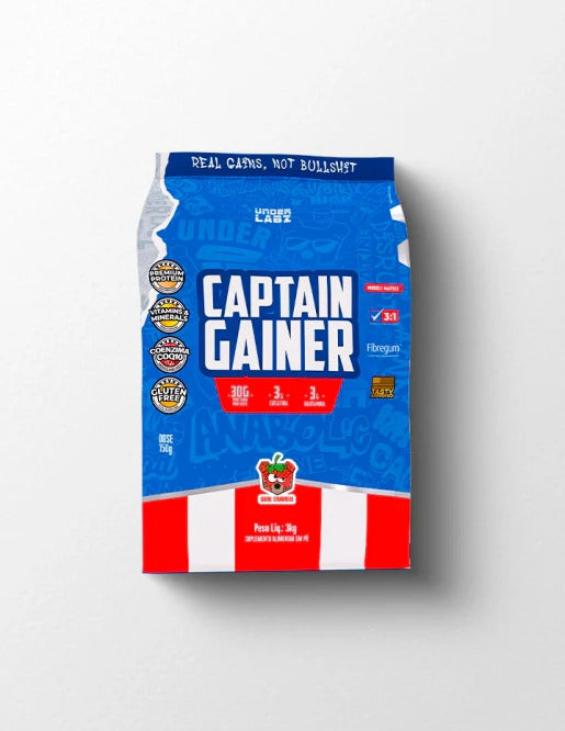 Captain Gainer (3kg) - Sabor: StrawBear