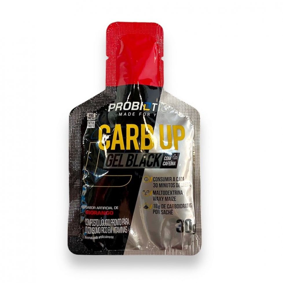 Carb Up Black Gel (30g) - Morango