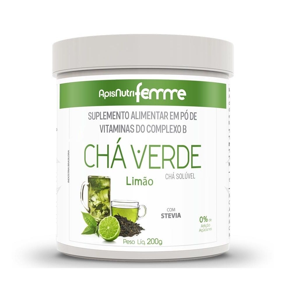 Chá Solúvel (200g) - Chá verde - Limão