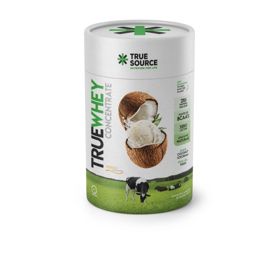 True Whey Concentrate (900g) - Zero Lactose - Coconut Icecream