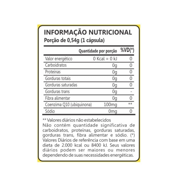Coenzima Q10 100mg (60 caps) - Padrão: Único