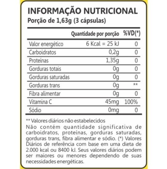 Colágeno + Vitamina C 400mg (60 caps)