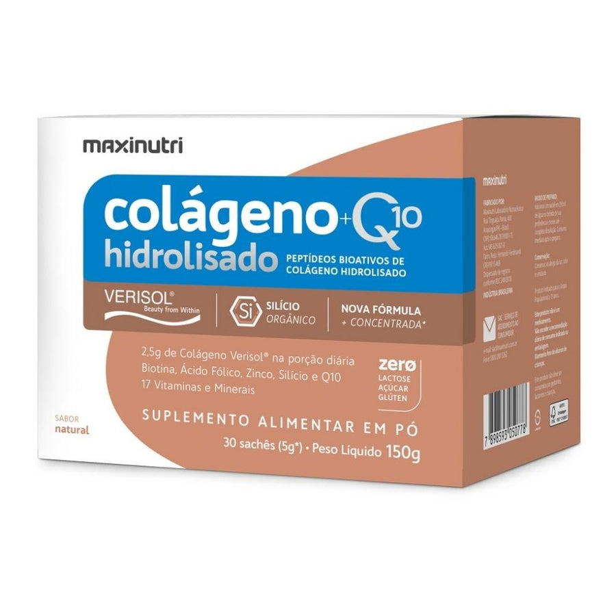 Colágeno Hidrolisado 2 em 1 VERISOL + Q10 (30 Sachês de 5g) - Natural