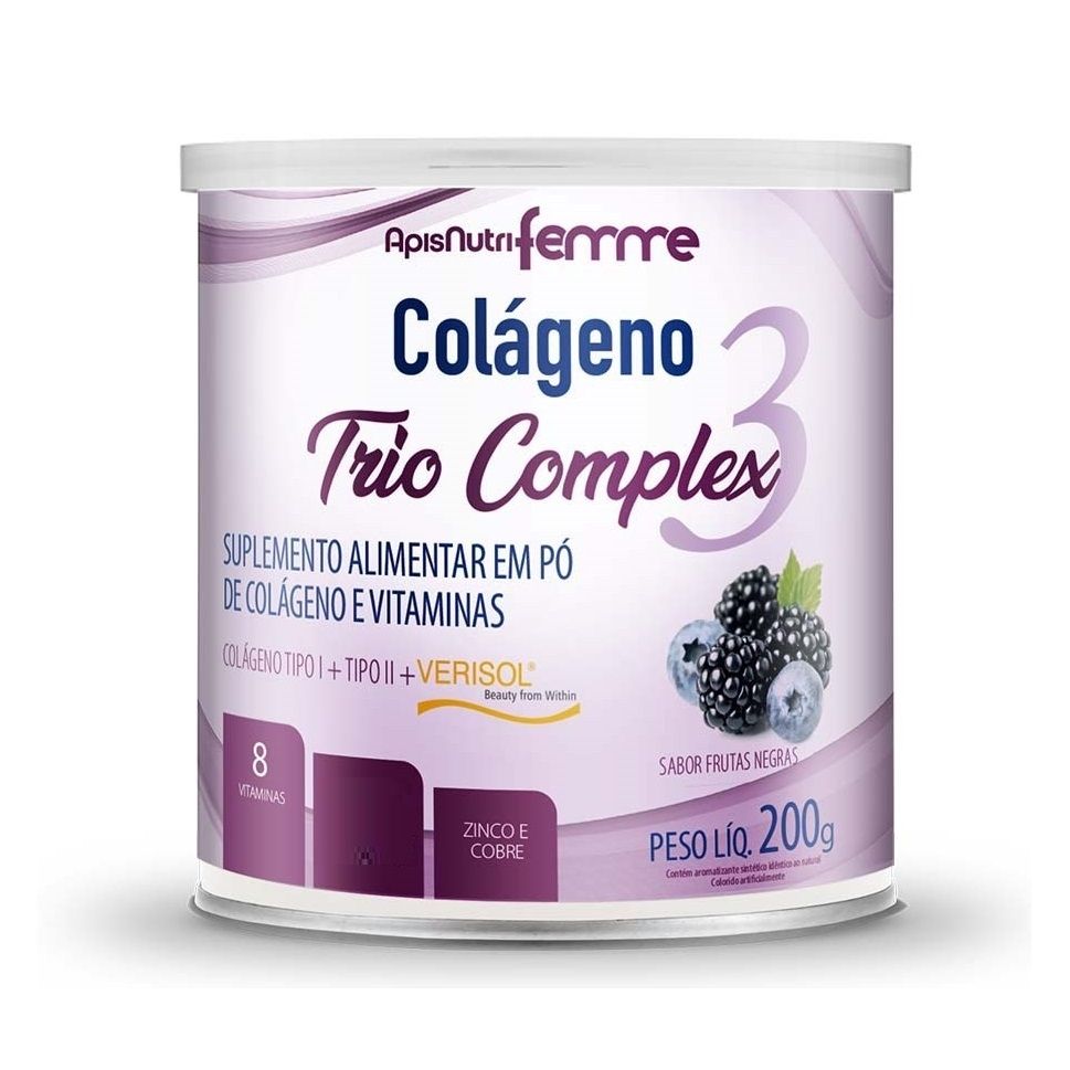 Colágeno Trio Complex3 (200g) - Frutas Roxas