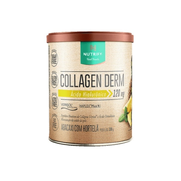Collagen Derm Ácido Hialurônico + Verisol (330g) - Abacaxi com Hortelã