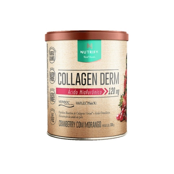 Collagen Derm Ácido Hialurônico + Verisol (330g) - Cranberry com Morango