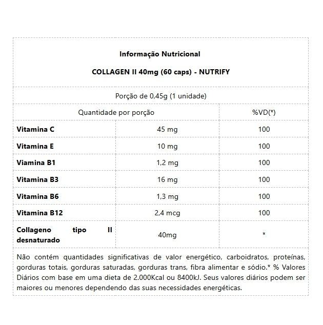 Collagen II 40mg (60 caps)