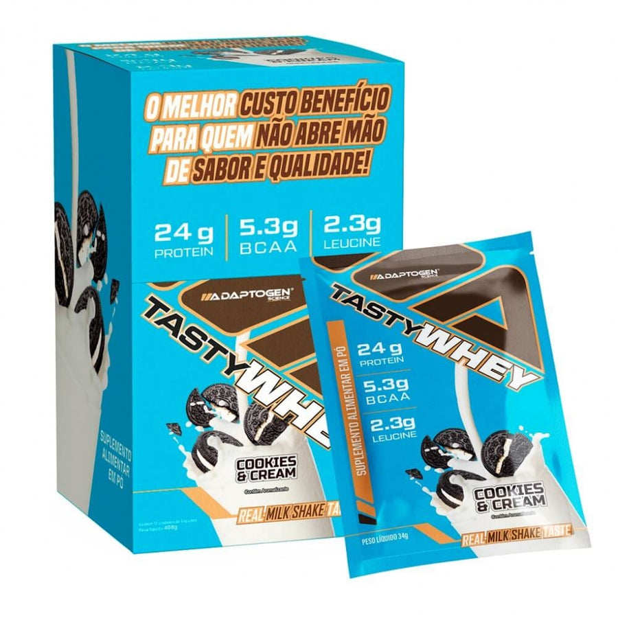 Tasty Whey Display - Cookies e Cream (12 unid. 34g)