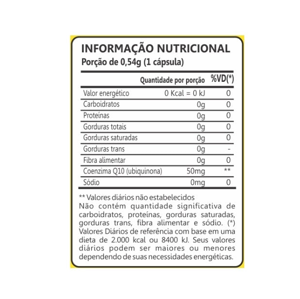 Coenzima Q10 50mg (60 caps) - Padrão: Único