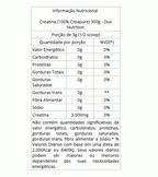 Creatina 100% Creapure (300g) - Padrão: Único